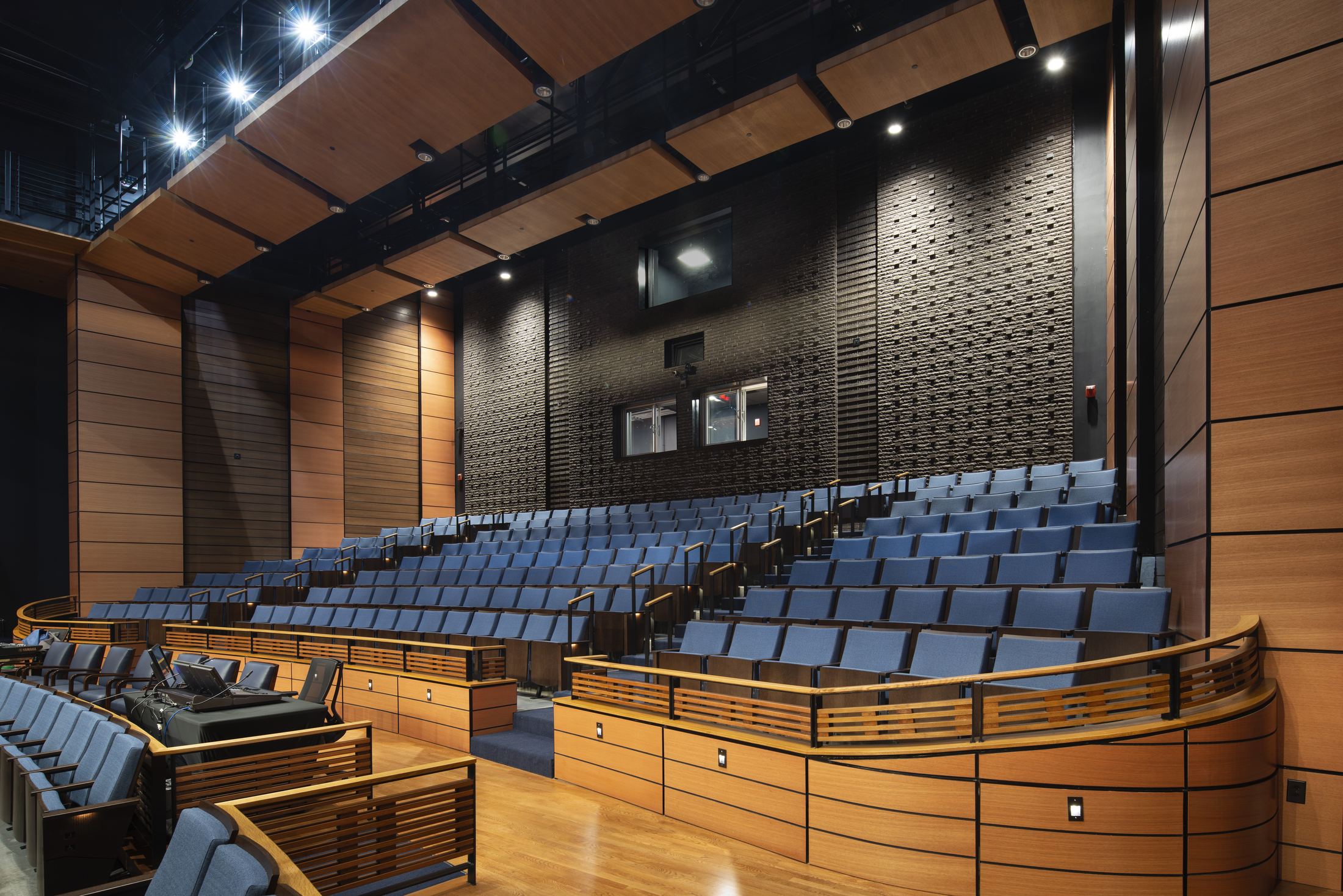 Seating, sightlines, and acoustic finish