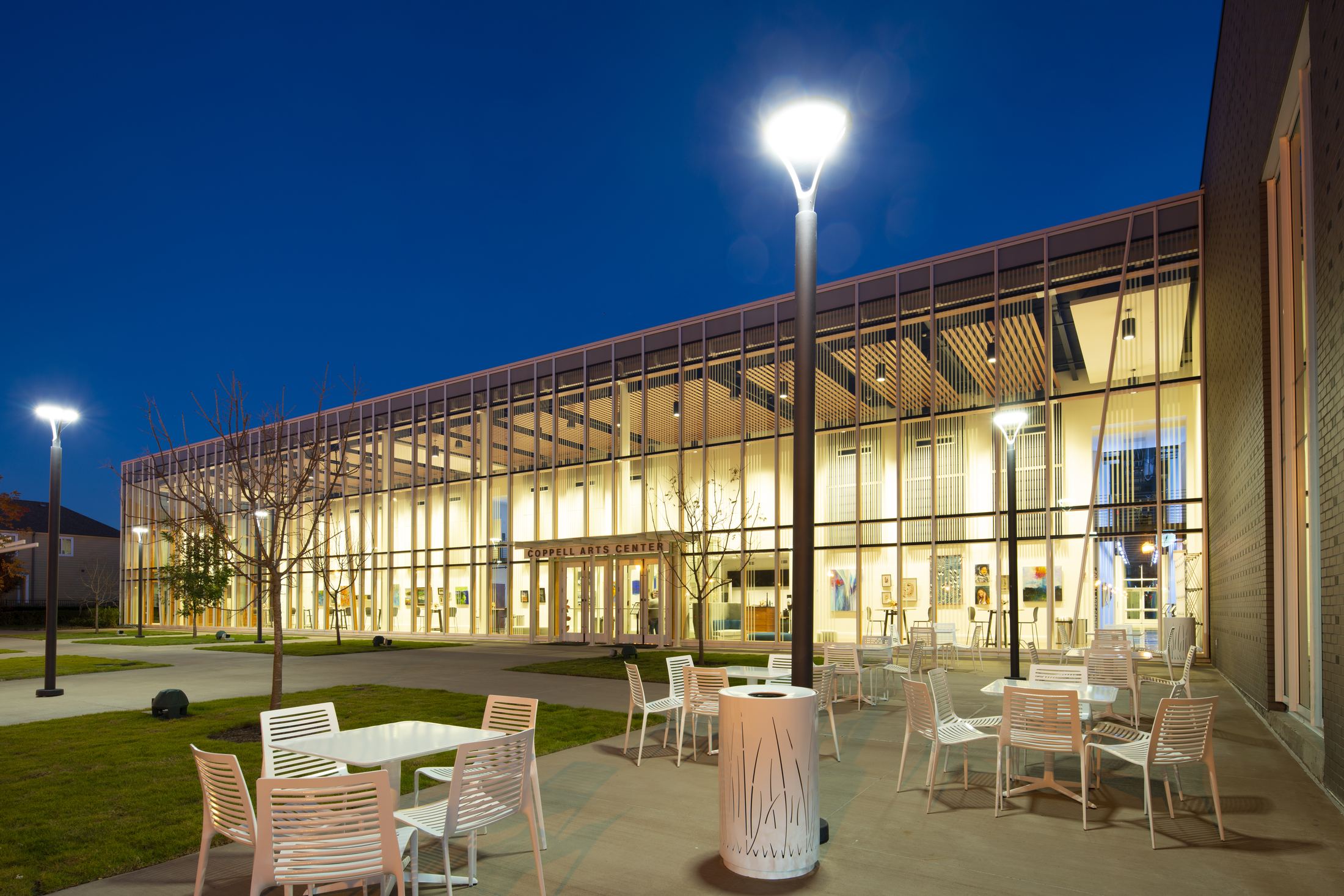 Evening exterior gathering edge