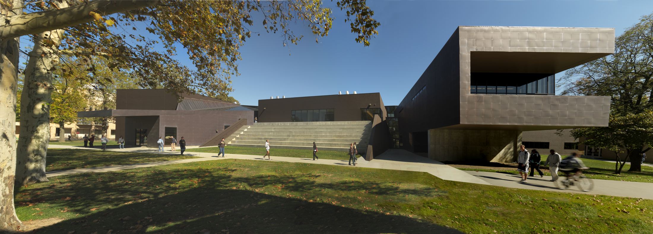 Campus exterior and arts identity