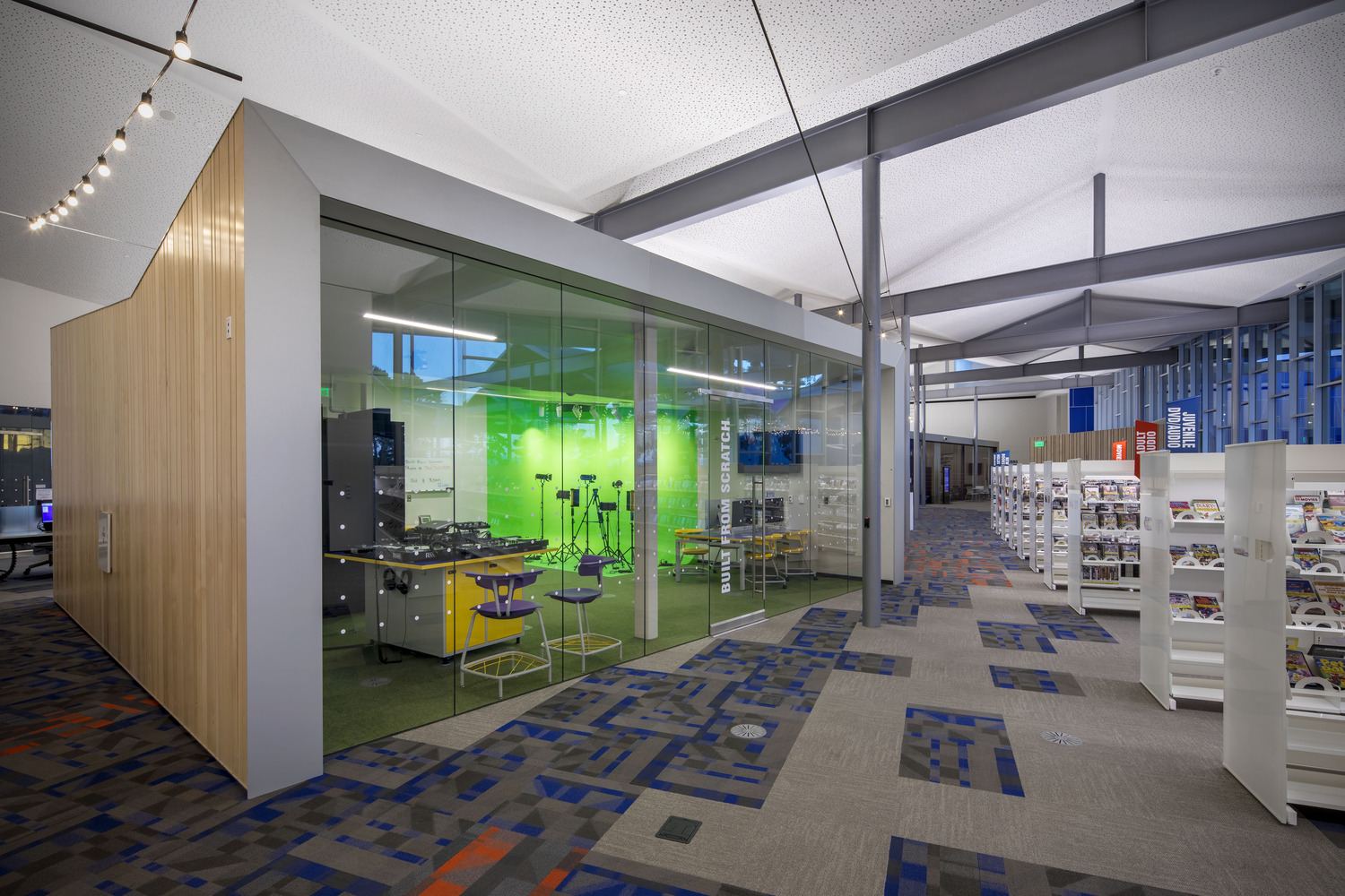 Studio visibility within the library