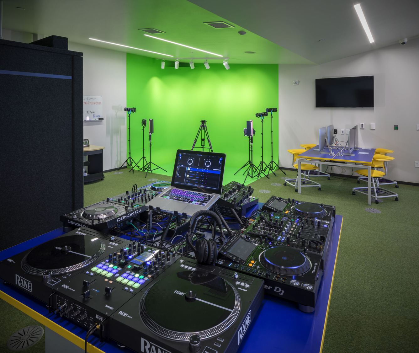 Green-screen studio