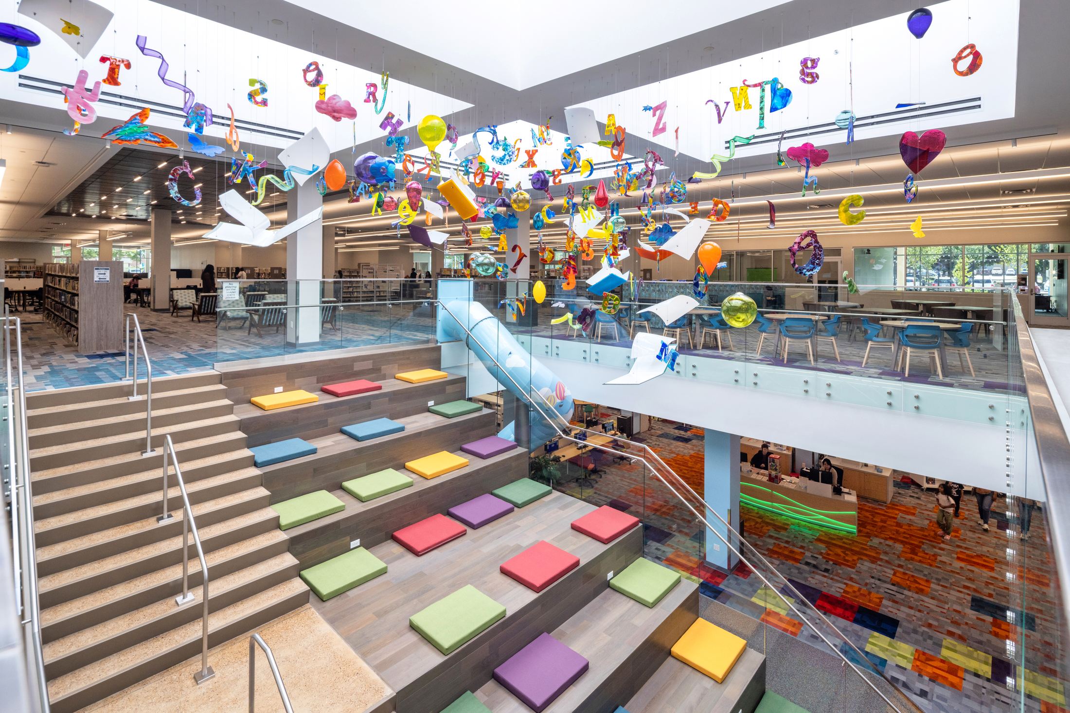 Atrium and public stair