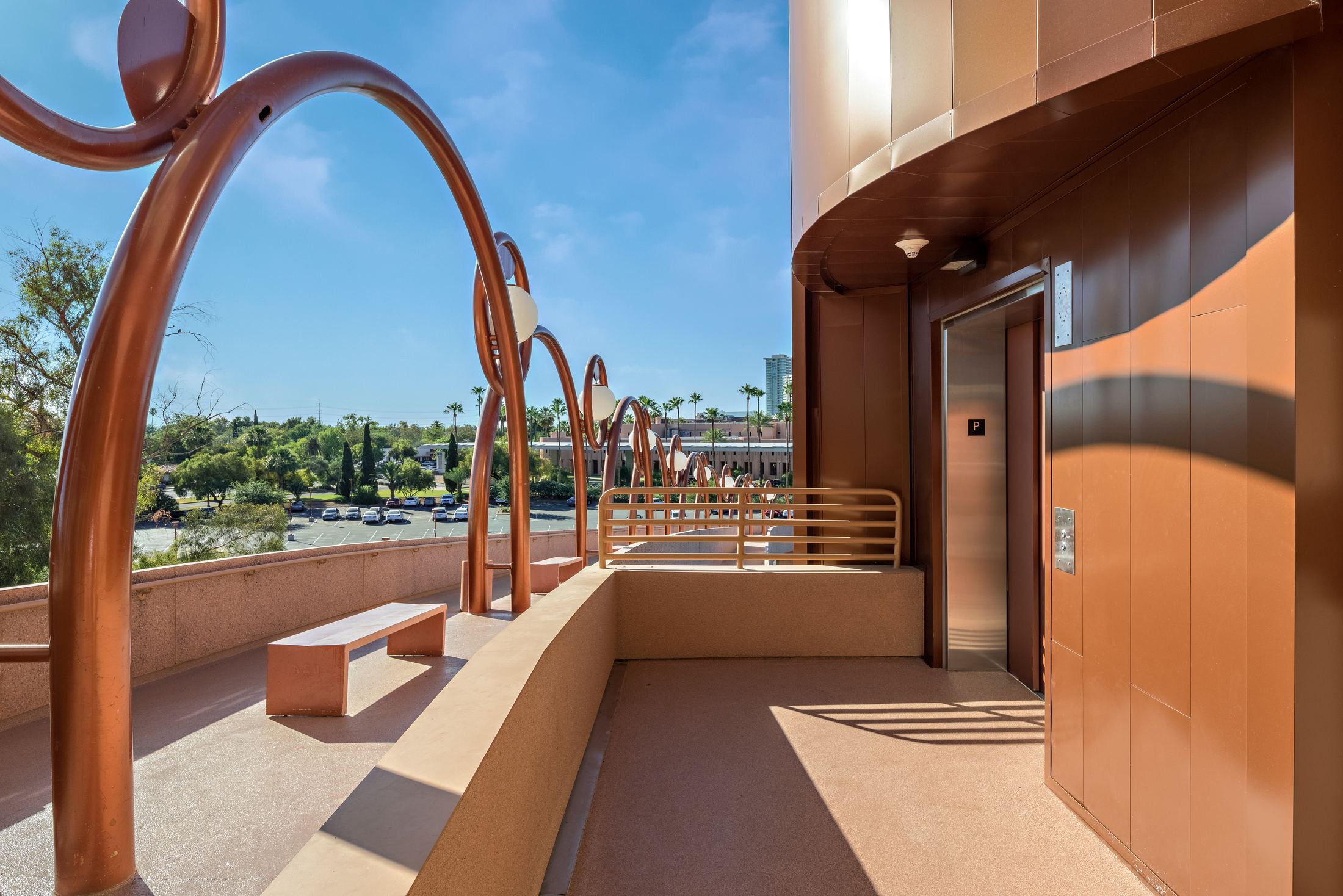 Terrace and arch detail