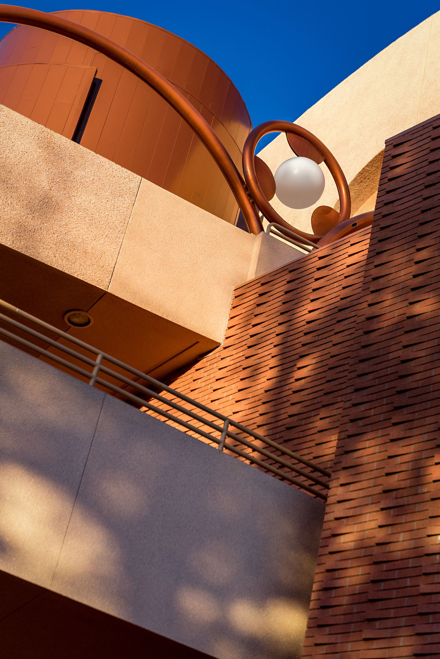 Exterior stair and restored surface