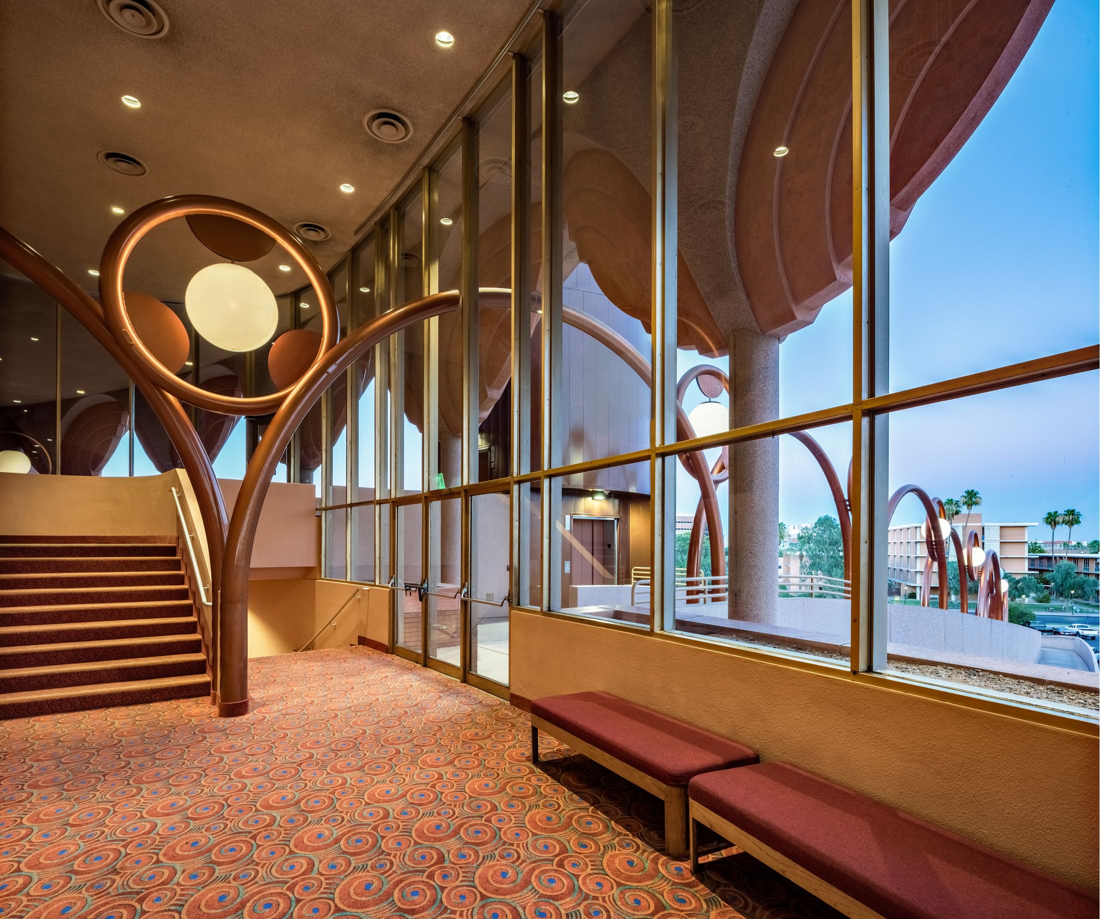 Interior stair and glazing