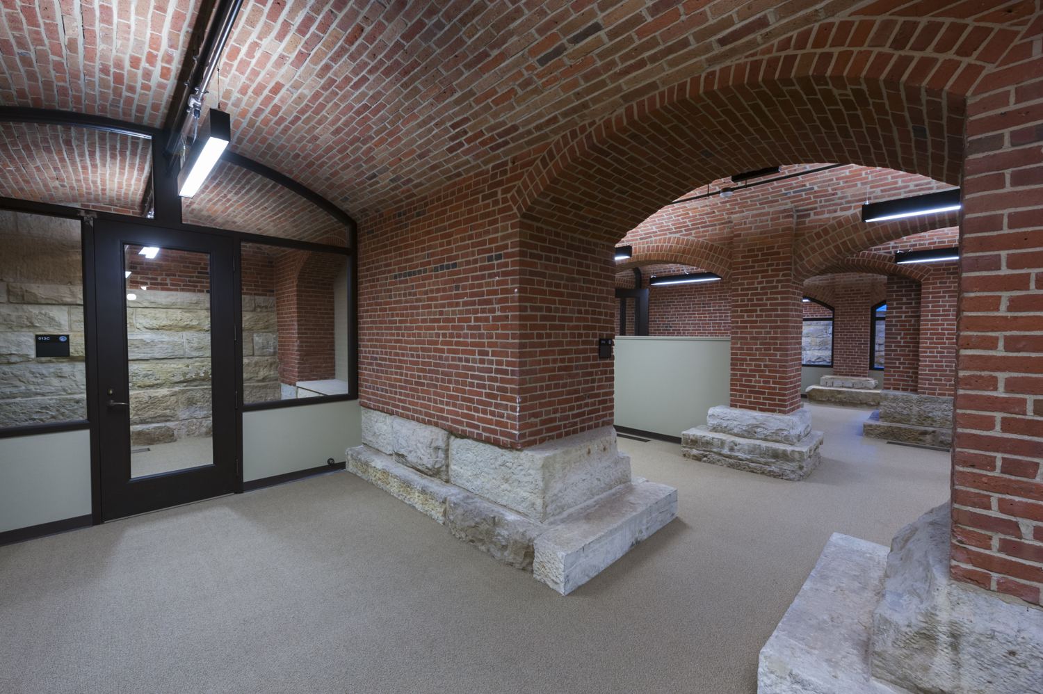 Existing masonry and support work