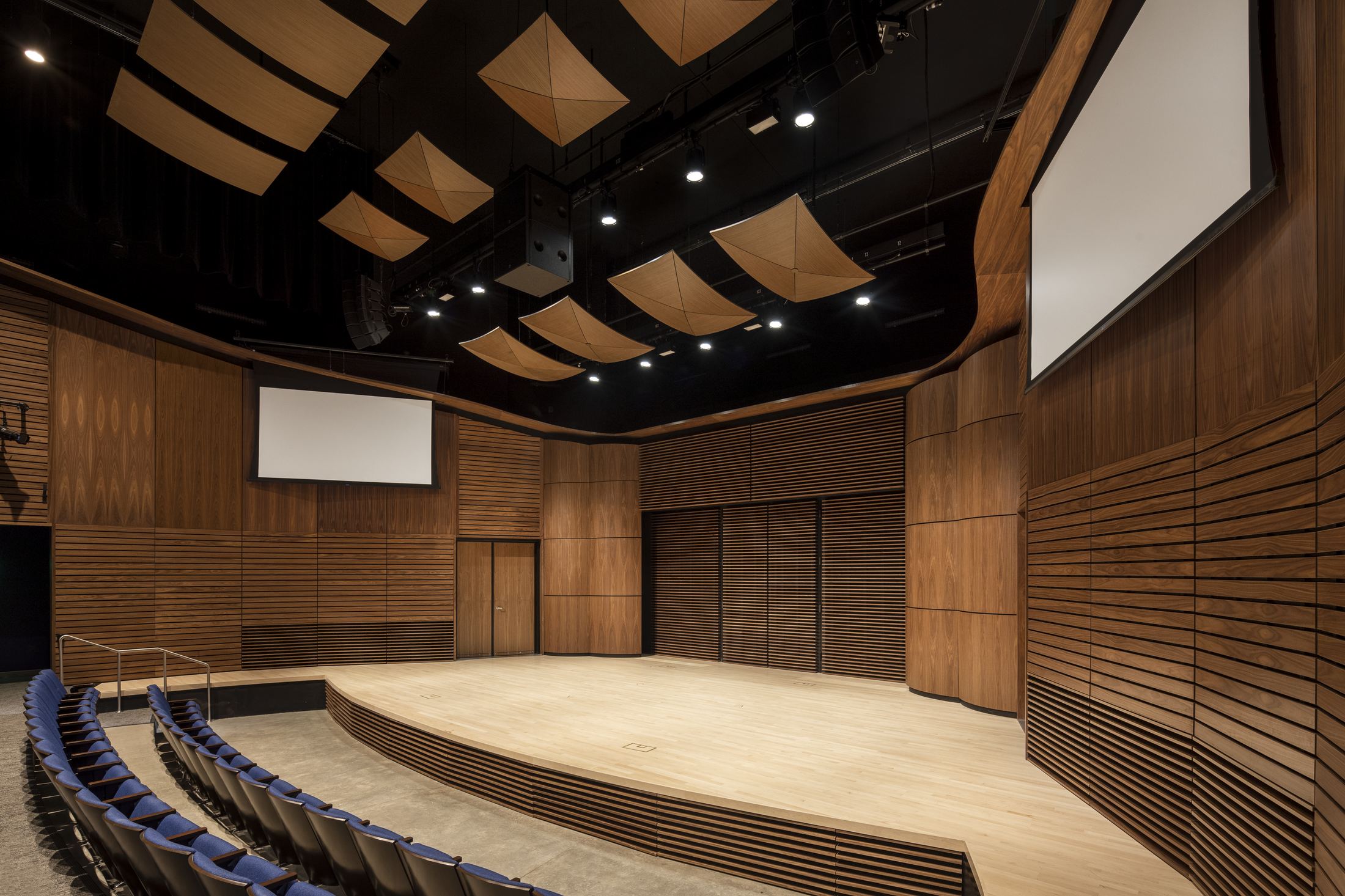 Recital hall stage
