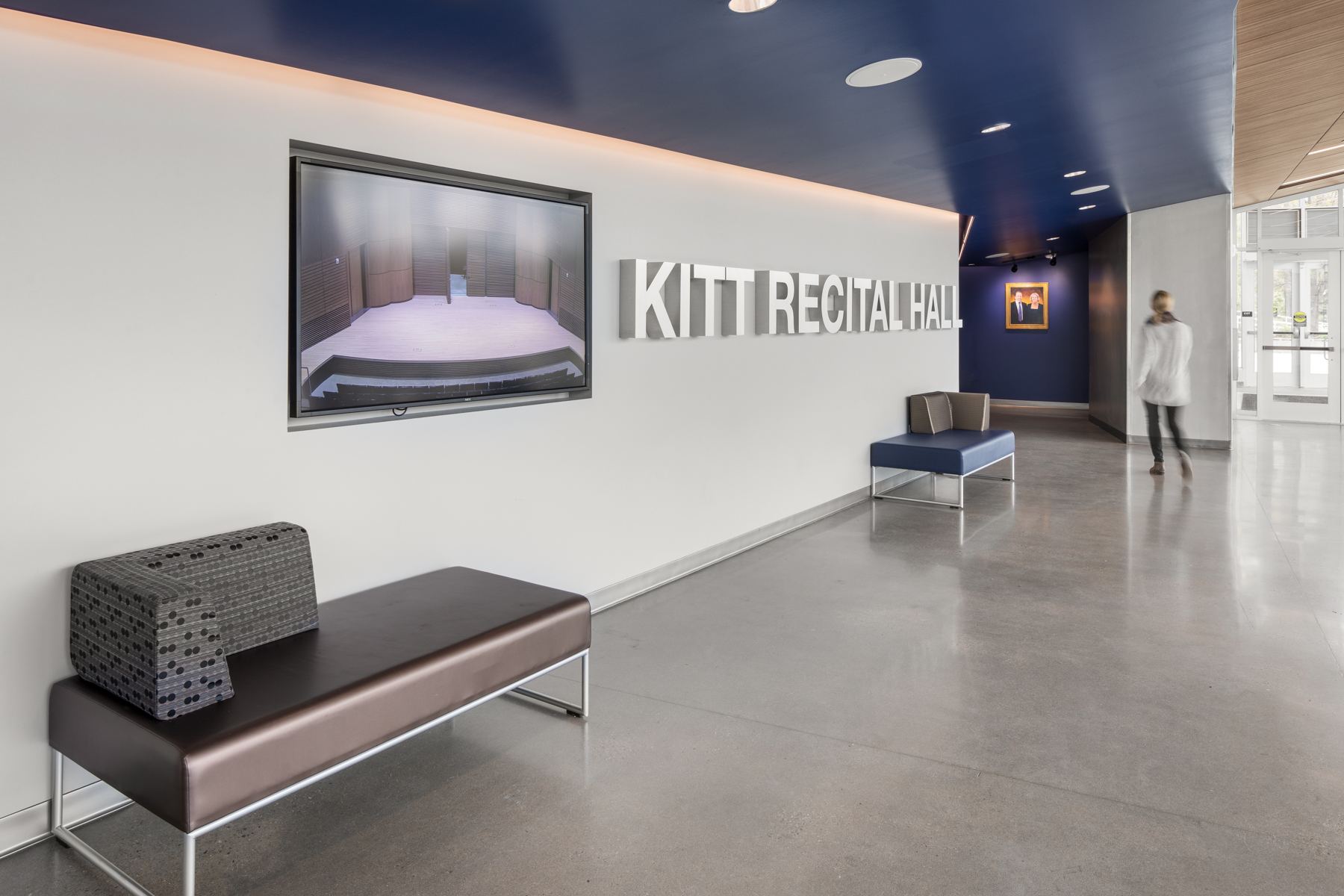Recital hall lobby identity