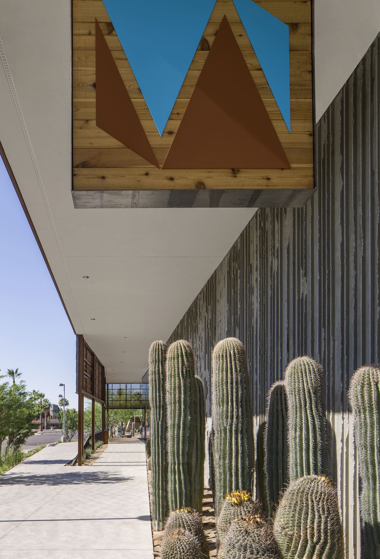 Exterior shade and column detail