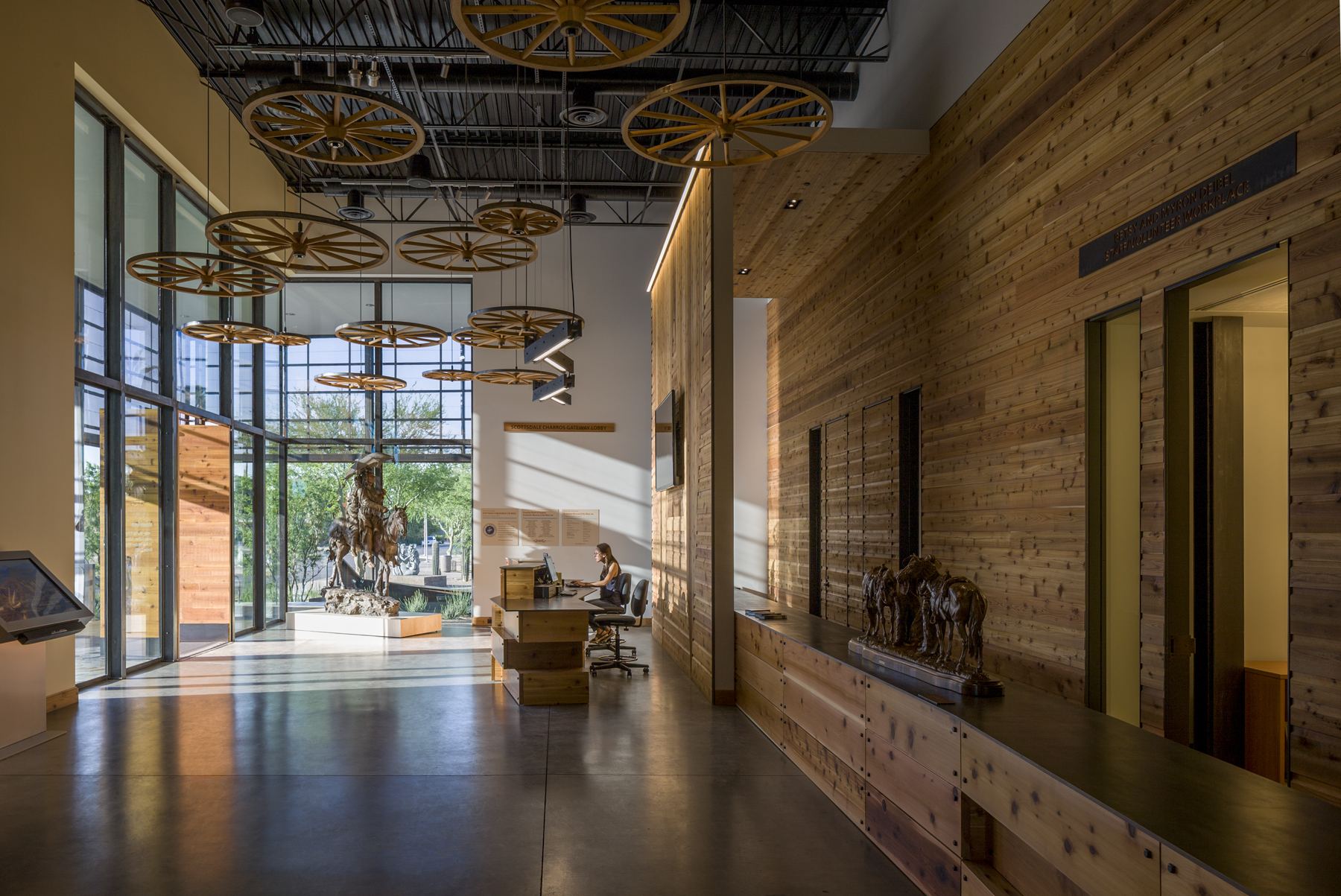 Public lobby and gallery threshold