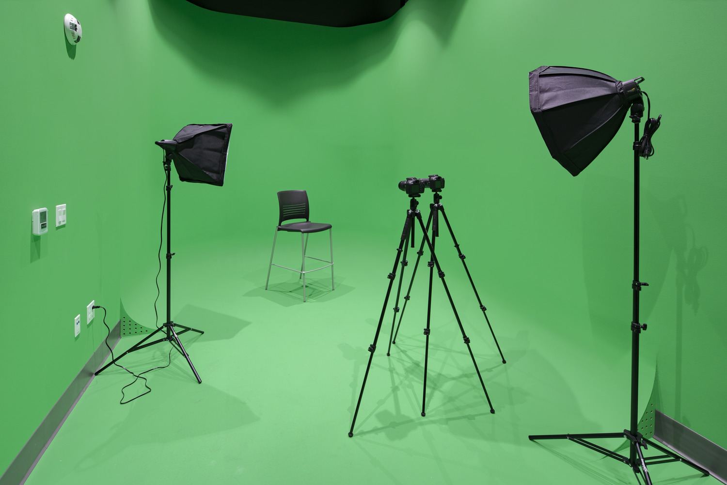 Green-screen studio